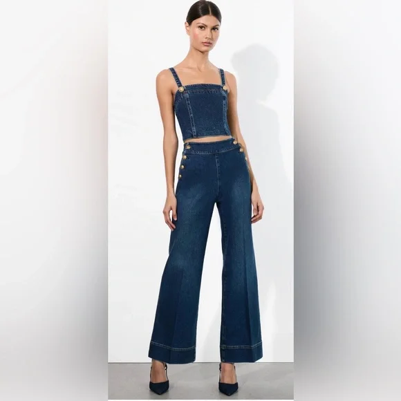Alice + Olivia Narin High-Rise Jeans - Picture 3 of 7